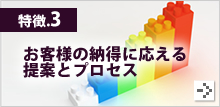 特徴3.お客様の納得に応える提案とプロセス